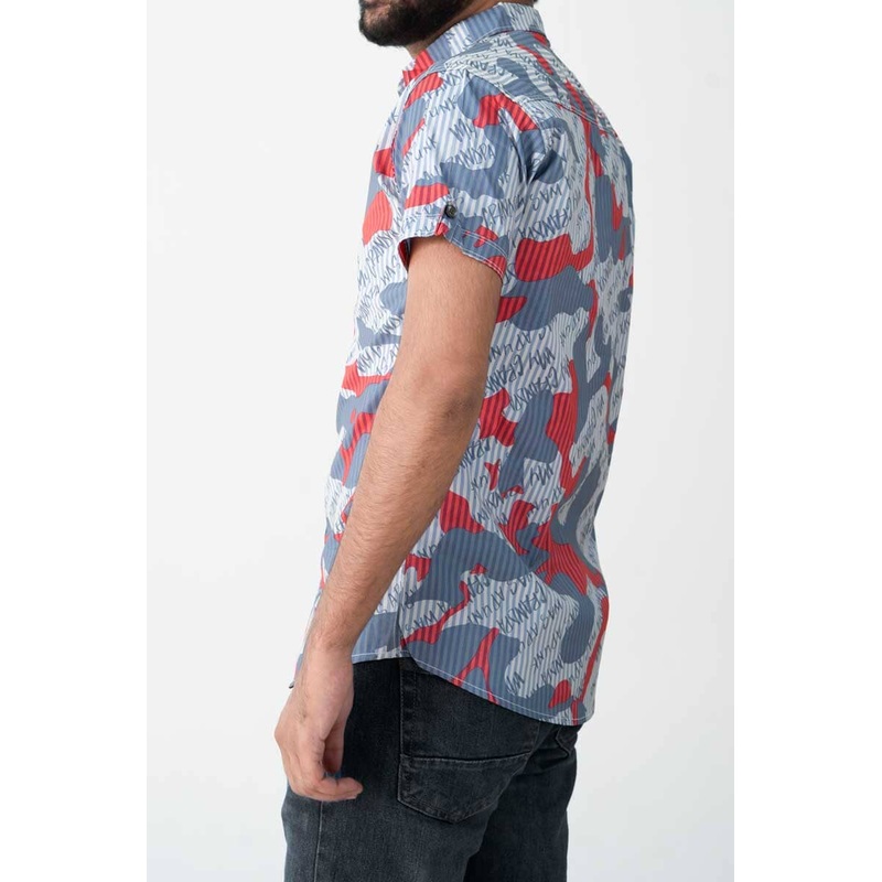 Scanners Men’s Printed Short Sleeve Casual Shirt