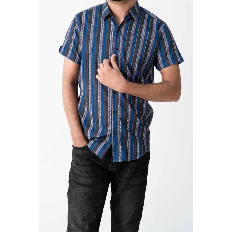 Scanners Men’s Striped Premium Casual Shirt