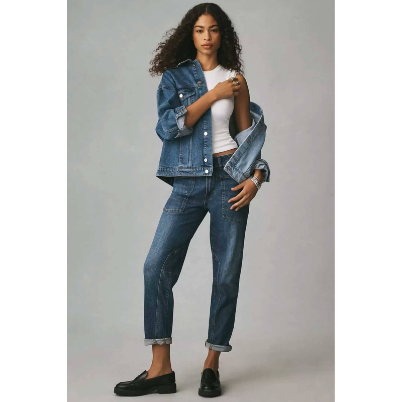 PC Women’s Inner Leg Patch Relaxed Denim