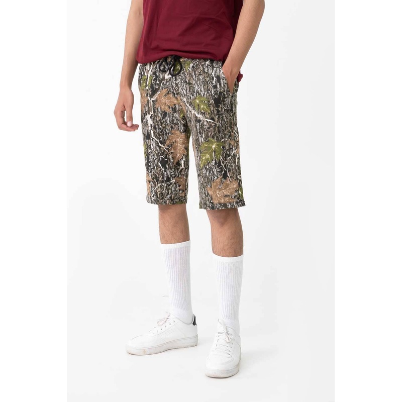 Men’s Camouflage Printed Cotton Shorts