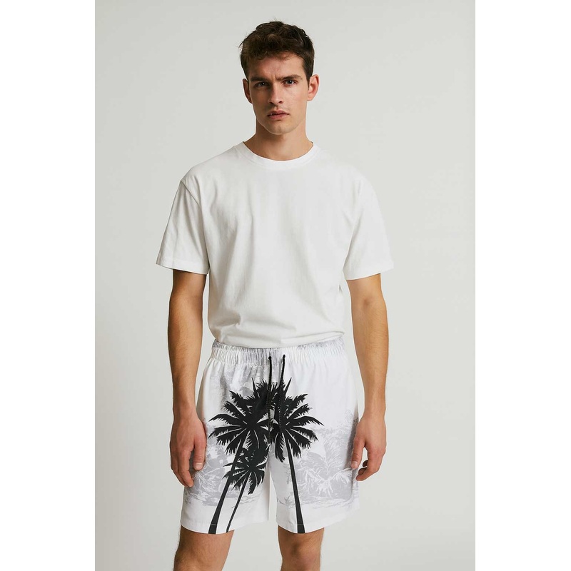 Men’s Palm Tree Activewear Swim Shorts