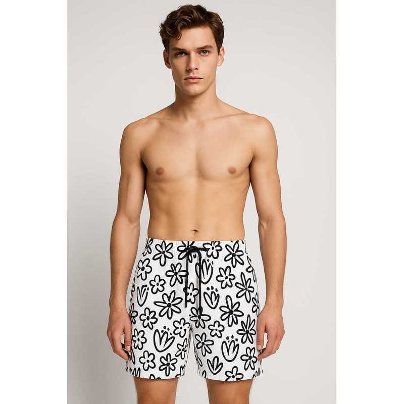 Men’s Quick Dry Printed Activewear Swim Shorts