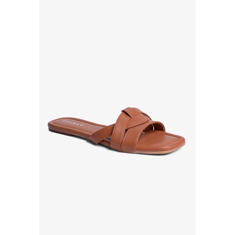 Stinly Womens Overlapping Flat Chappal