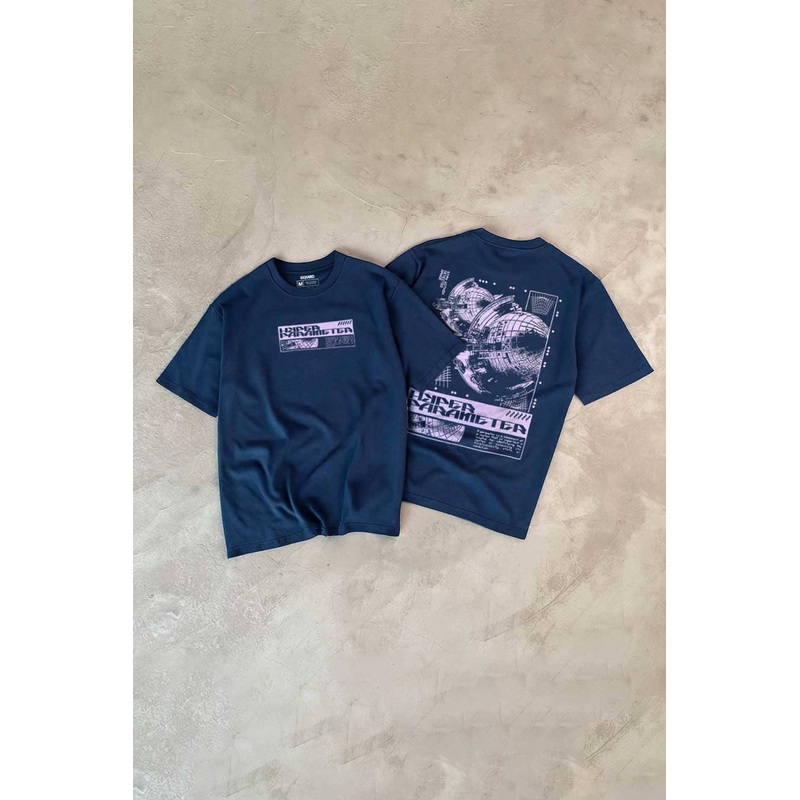 USQUARED Unisex Hyper Parameter Drop Shoulder Oversized Minor Fault Tee Shirt