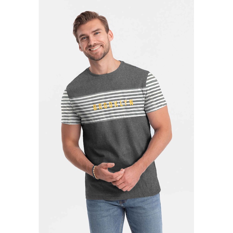 Max 21 Men’s Brooklyn Printed Short Sleeve Tee Shirt