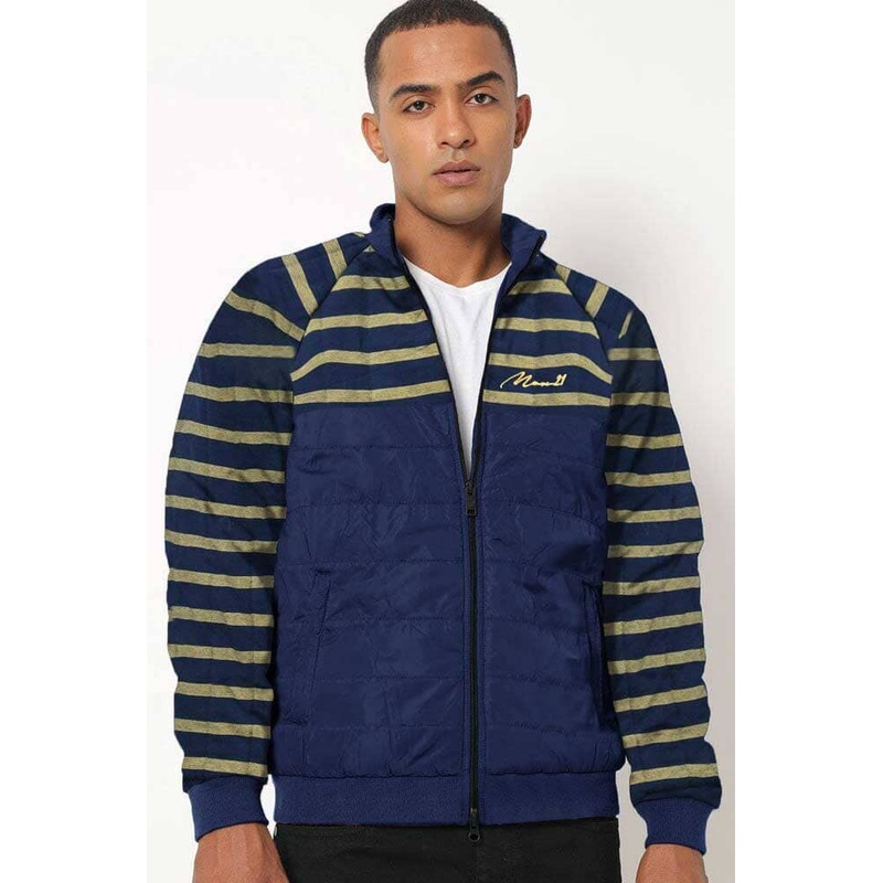 Max 21 Men’s Wroclaw Quilted Raglan Zipper Jacket
