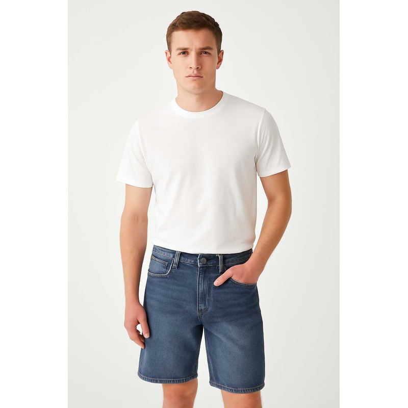 Men’s Button Fly Denim Shorts