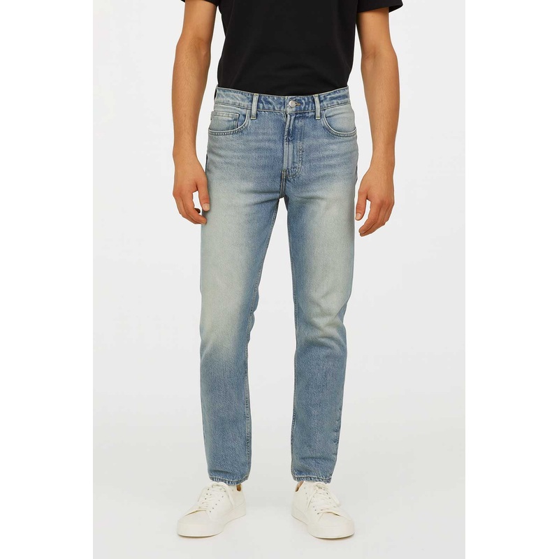 Men’s Regular Fit Washed Denim