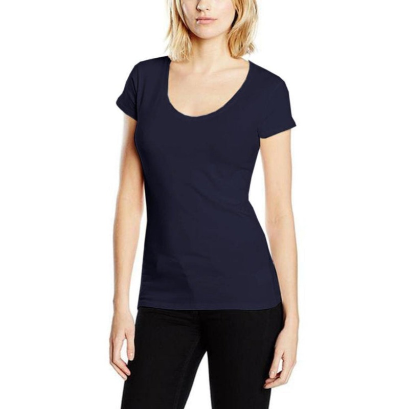 Women’s Short Sleeve Round Neck Minor Fault Tee Shirt