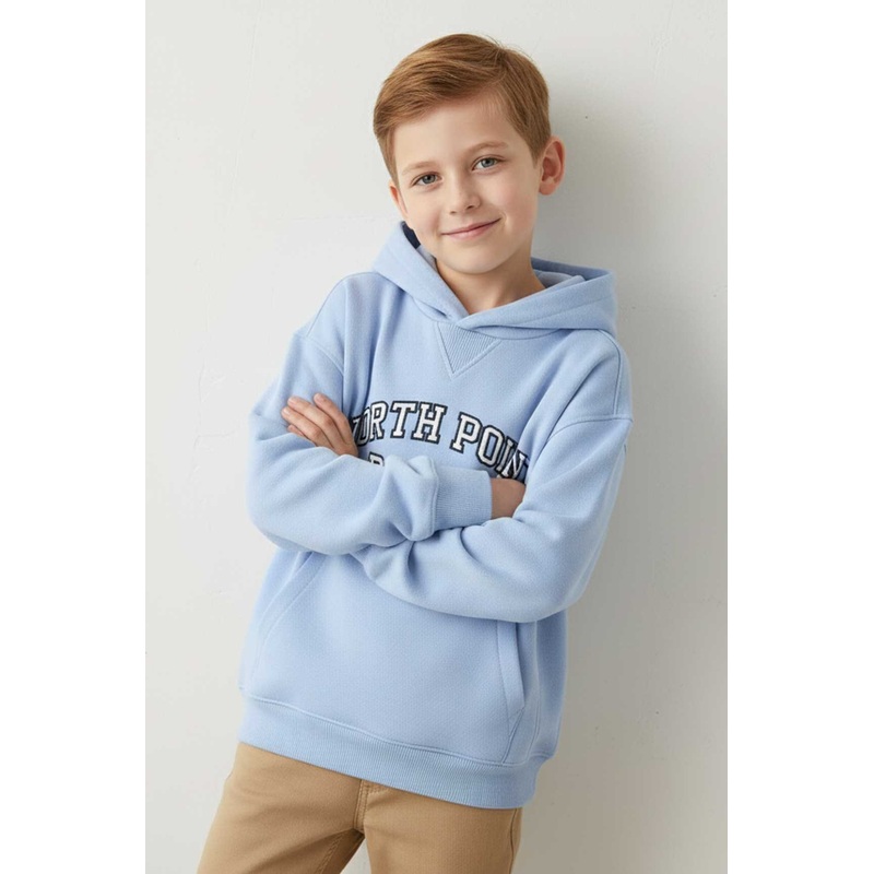 ZRA Boy’s Embroidered Pullover Hoodie