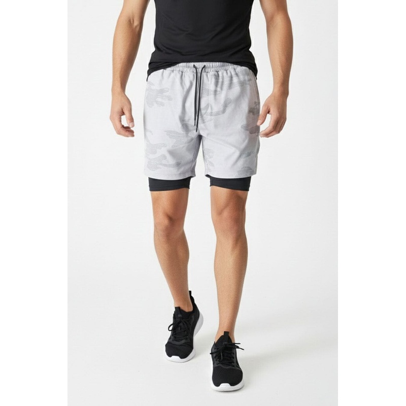 Polo Republica Men’s 2-in-1 Activewear Shorts