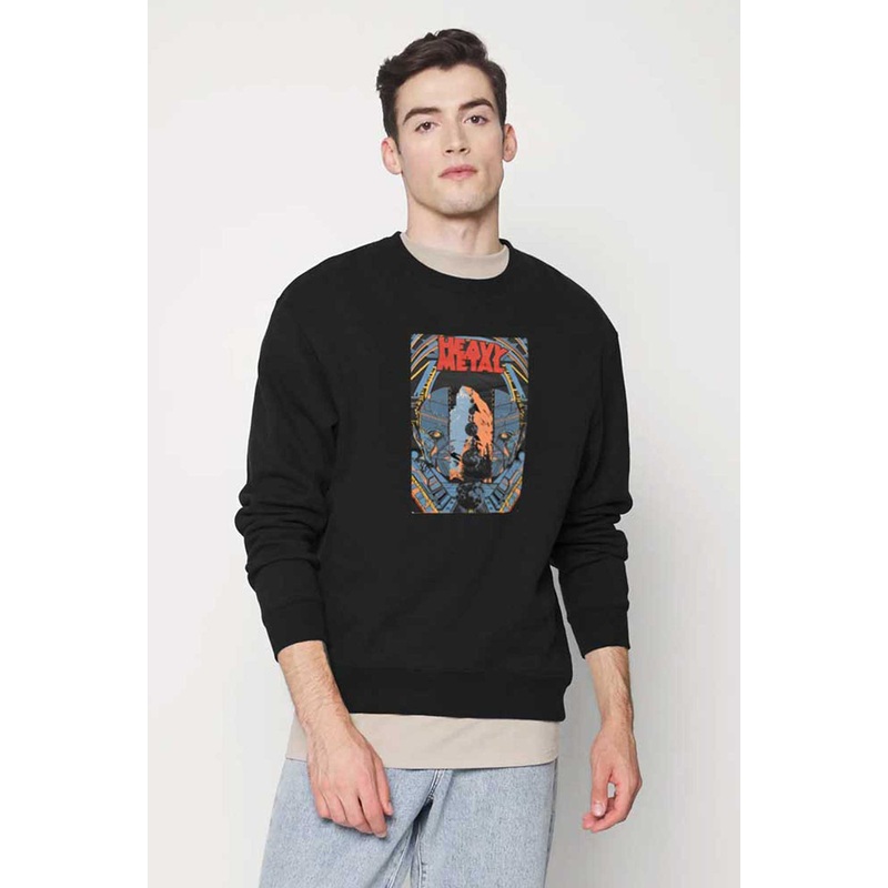 Polo Republica Men’s Heavy Metal Printed Fleece Sweat Shirt