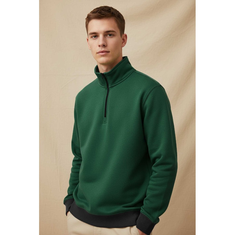 Polo Republica Men’s Quarter Zipper Sweatshirt