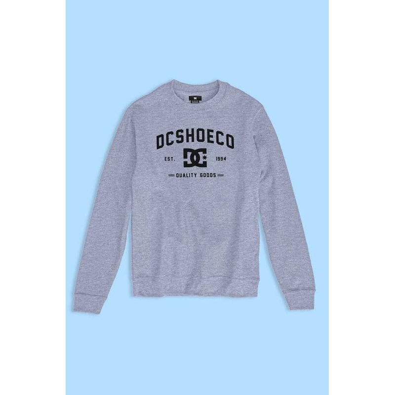 DC Men’s Edelira DC Shoes Printed Crew Neck Fleece Sweat Shirt