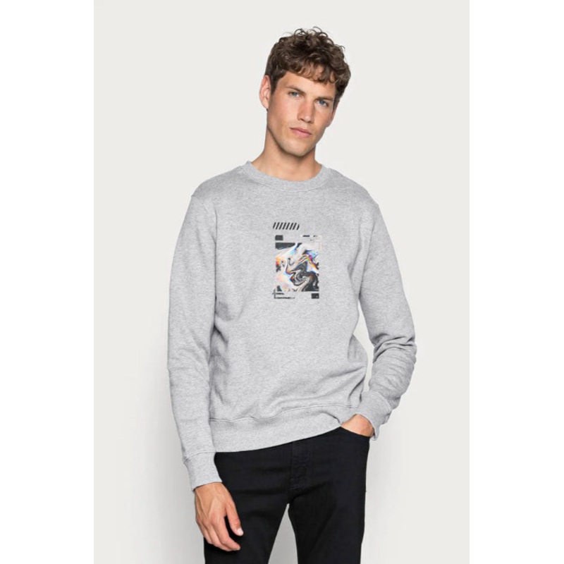 HAS Apparel Men’s Abstract Printed Long Sleeve Sweat Shirt