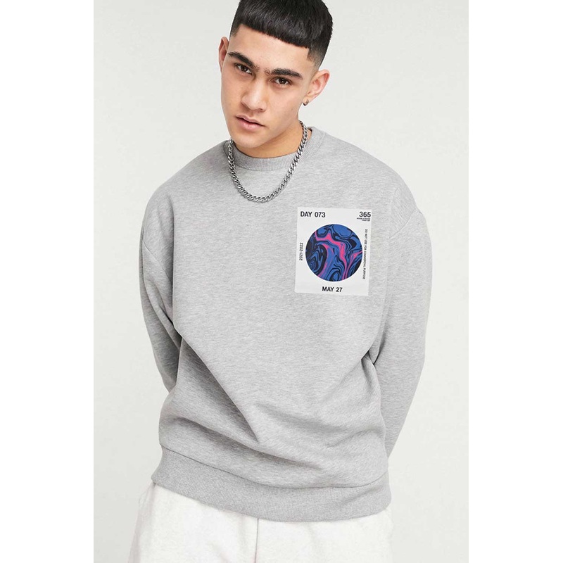 HAS Apparel Men’s Day 073 Printed Long Sleeve Sweat Shirt