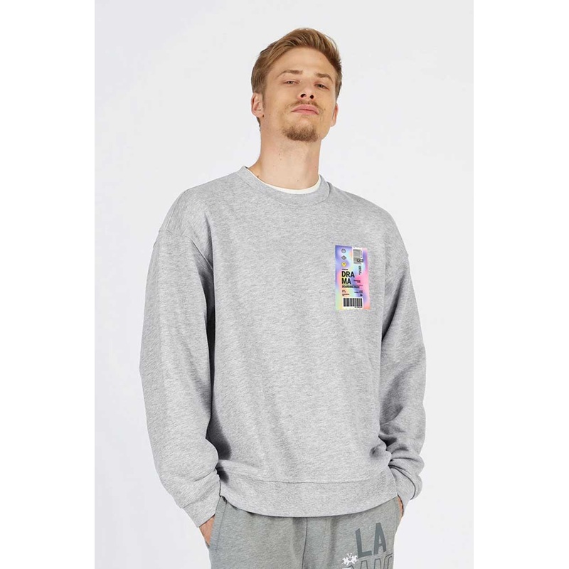 HAS Apparel Men’s Drama Printed Long Sleeve Sweat Shirt