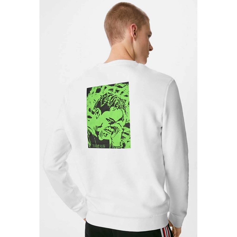 HAS Apparel Men’s Lost Reality Printed Long Sleeve Sweat Shirt