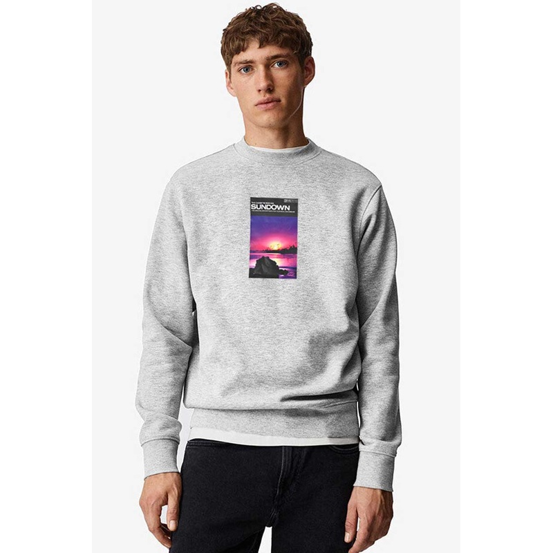 HAS Apparel Men’s Sundown Printed Long Sleeve Sweat Shirt