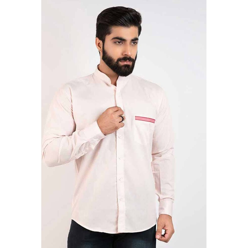 Hopio Men’s Haradok Mandarin Collar Style Casual Shirt
