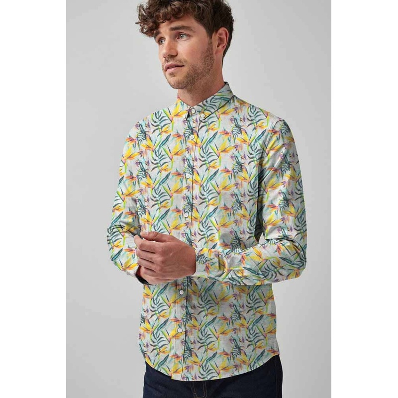 Nexoluce Men’s Derbent Tailor Fit Casual Shirt