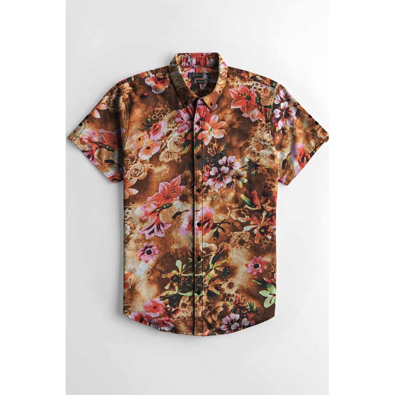 Nexoluce Men’s Slim Fit Ystad Short Sleeve Casual Shirt