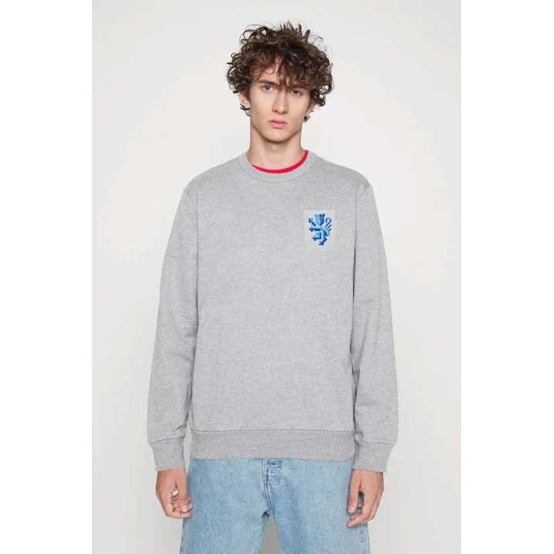 Polo Republica Men’s Lion Crest Printed Fleece Sweat Shirt