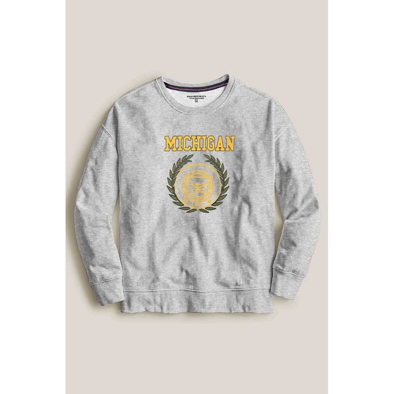 Polo Republica Men’s Michigan Printed Fleece Sweat Shirt