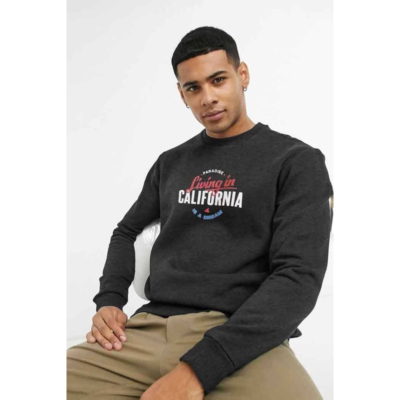 Richman Men’s California Printed Fleece Sweat Shirt
