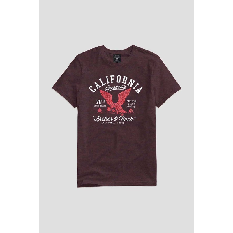 Archer & Finch Men’s California Speedway Printed Tee Shirt