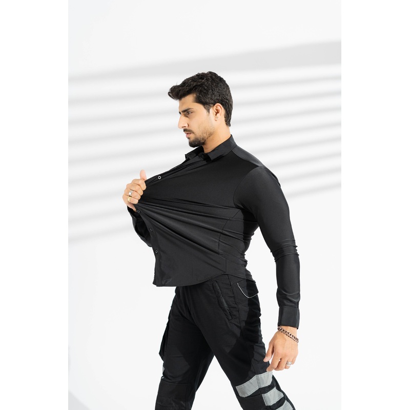 Polo Republica Men’s Slim Fit AirFlex: The Go-Anywhere Full Sleeves Shirt