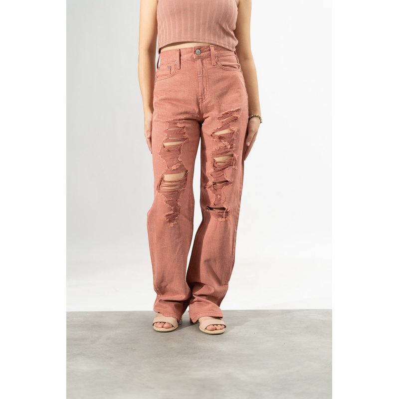 Aeropostale Women’s Distressed Style Baggy Denim.