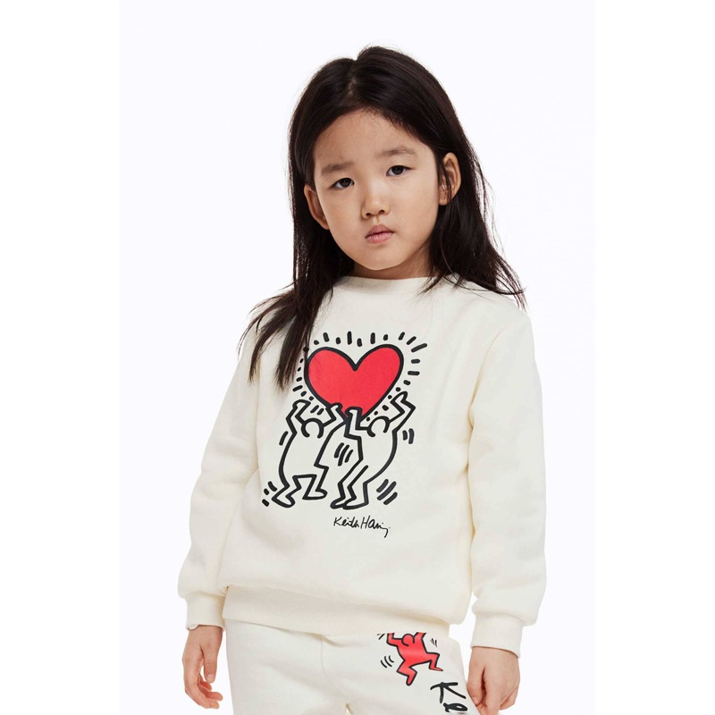 HM Kid’s Heart Printed Terry Sweat Shirt