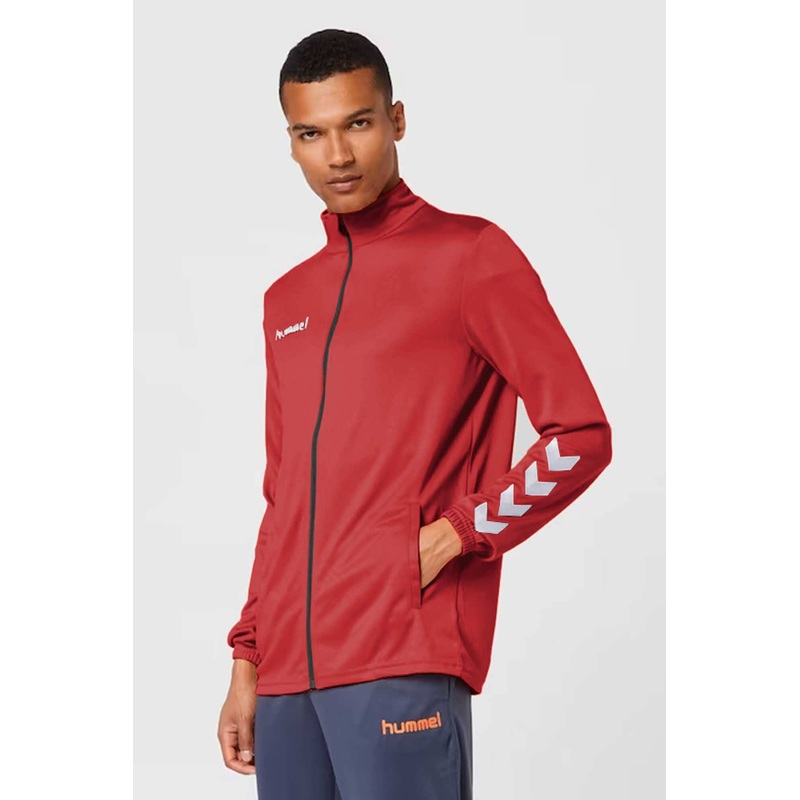 Hummel Men’s Arrow Printed Activewear Zipper Sweat Jacket