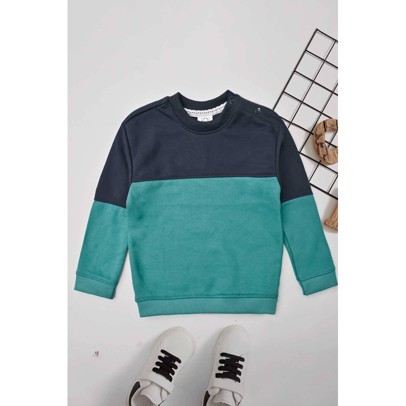 Kid’s Shoulder Panel Terry Sweat Shirt
