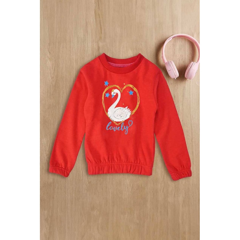 Lyallpur Girl’s Lovely Duck Printed Sweat Shirt
