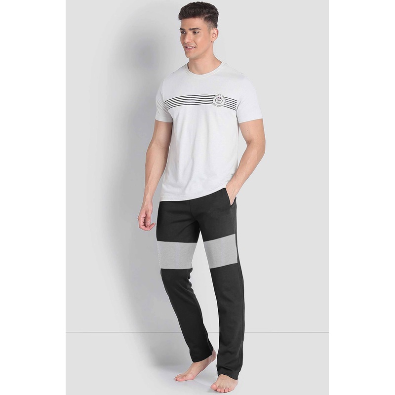 MAX 21 Men’s Coronel Contrast Panel Style Fleece Trousers