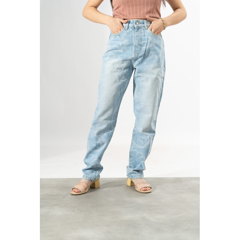 Nasty Gal Women’s Daya Retro Floral Denim