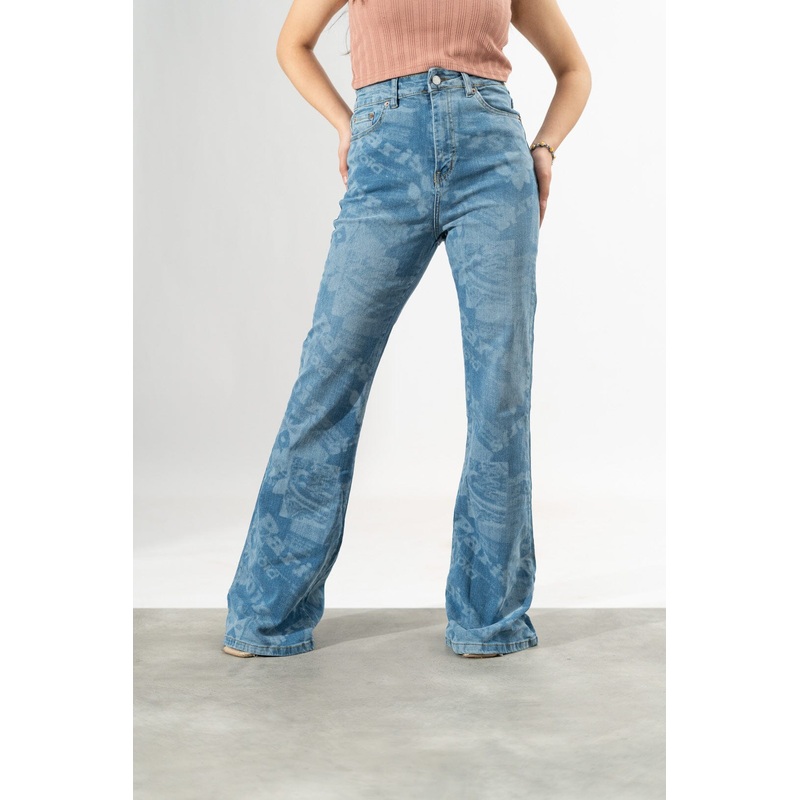 Nasty Gal Women’s High Waisted Stretched Flare Denim