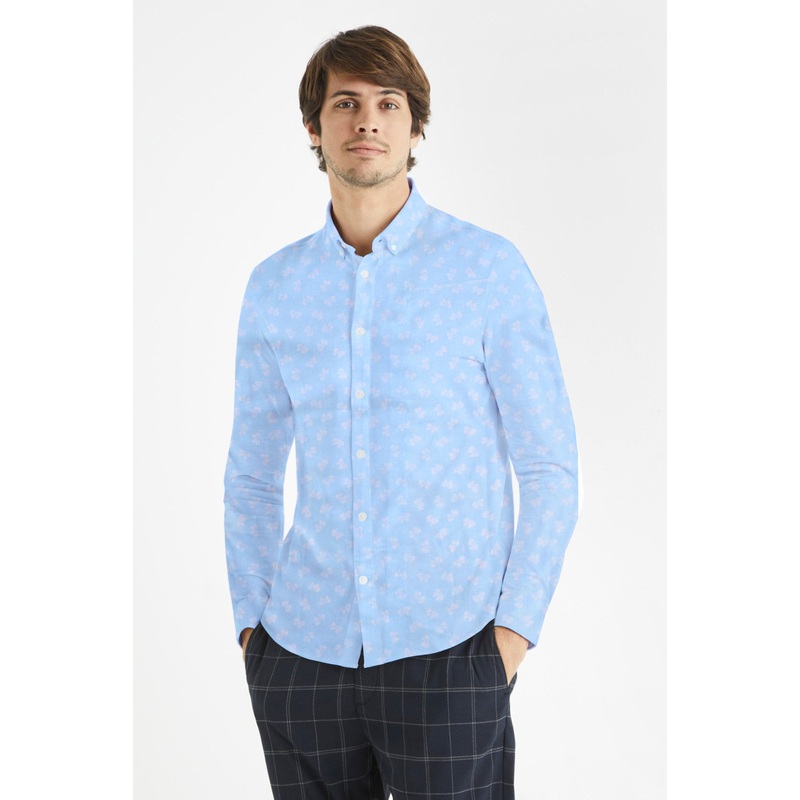 Polo Republica Men’s Bow Printed Casual Shirt