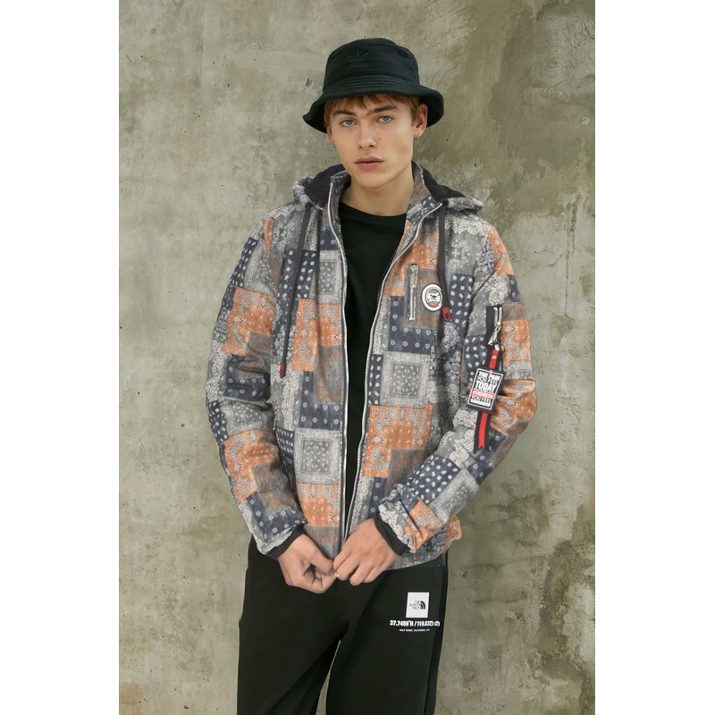 YSSK Homme Men’s AH Long Sleeve Hooded Zipper Jacket