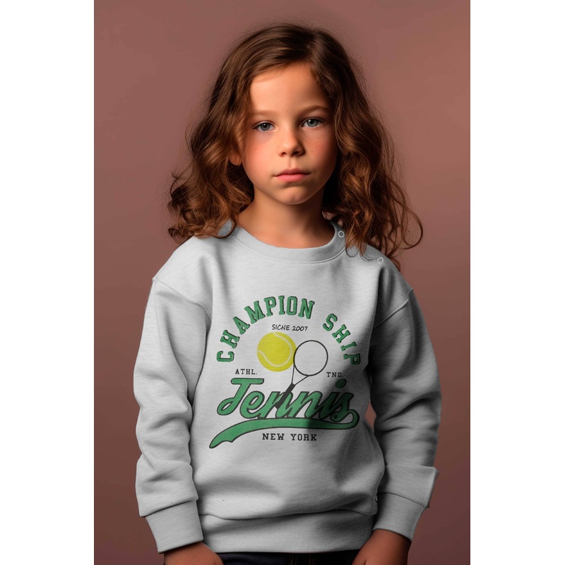 ZY Kid’s Champion Ship Printed Terry Sweat Shirt