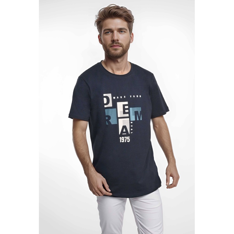 Don’t Think Twice Men’s Make Your Dream Real Printed Short Sleeve Tee Shirt