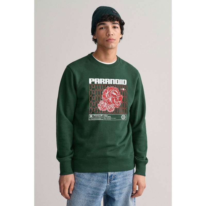 Polo Republica Men’s Paranoid Printed Fleece Sweat Shirt