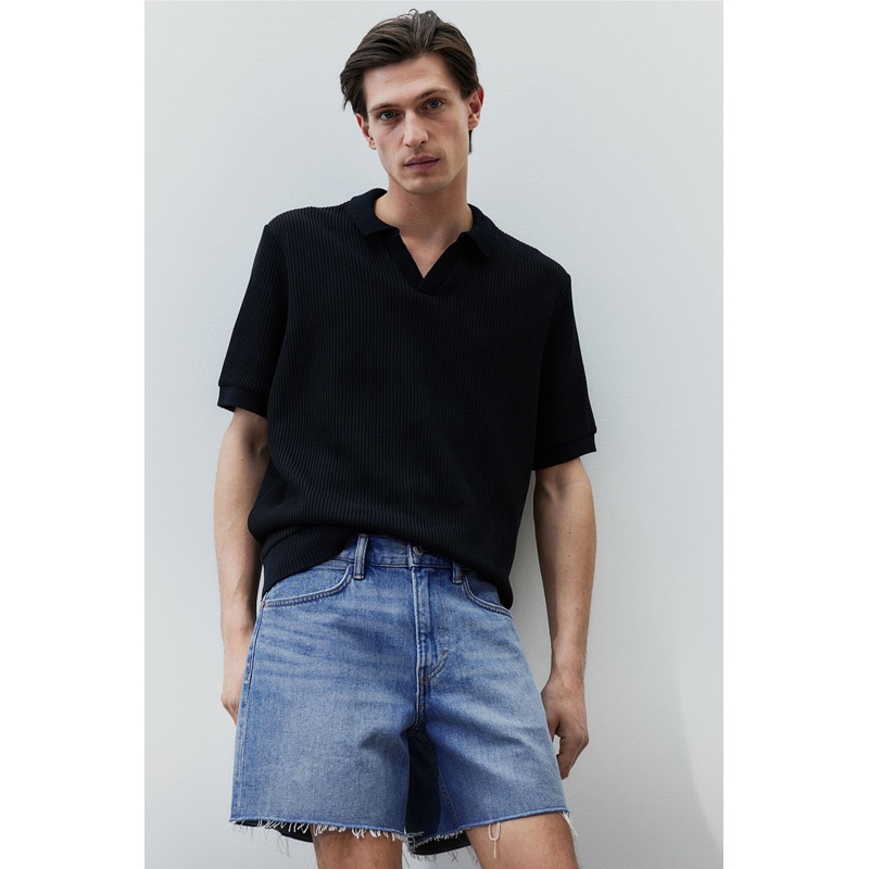 Genuine F&F Men’s Wide Leg  Distressed Denim Shorts