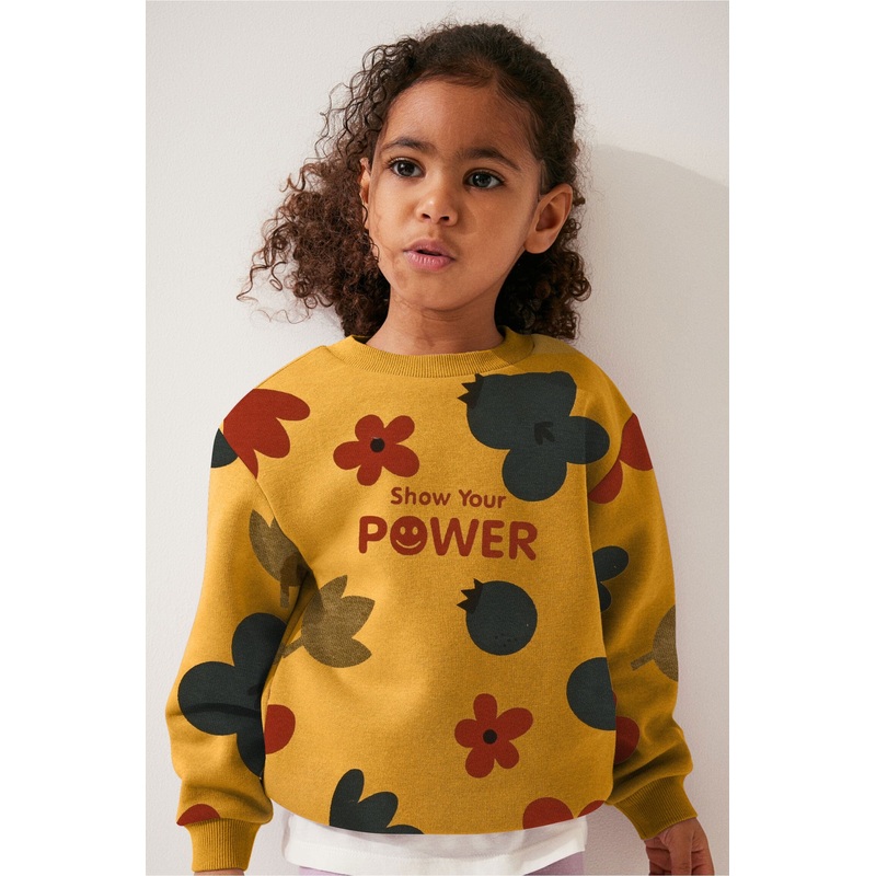 Kid’s Show Your Power Printed Fleece Sweat Shirt