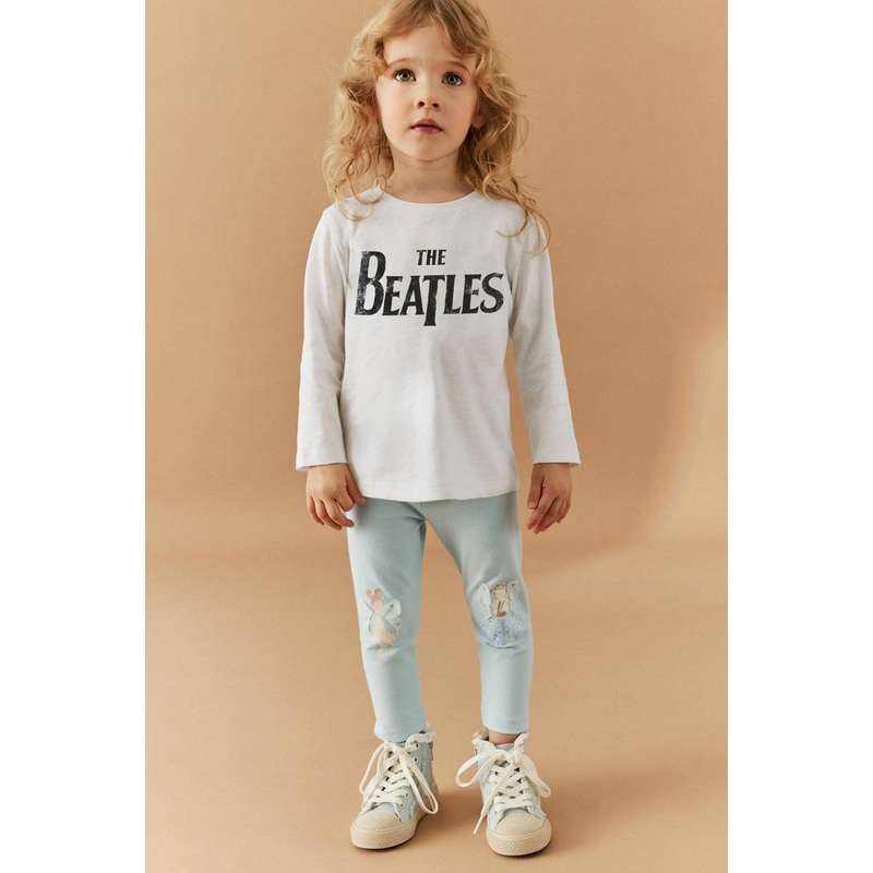 ZR Girl’s The Beatles Printed Long Sleeve Tee Shirt