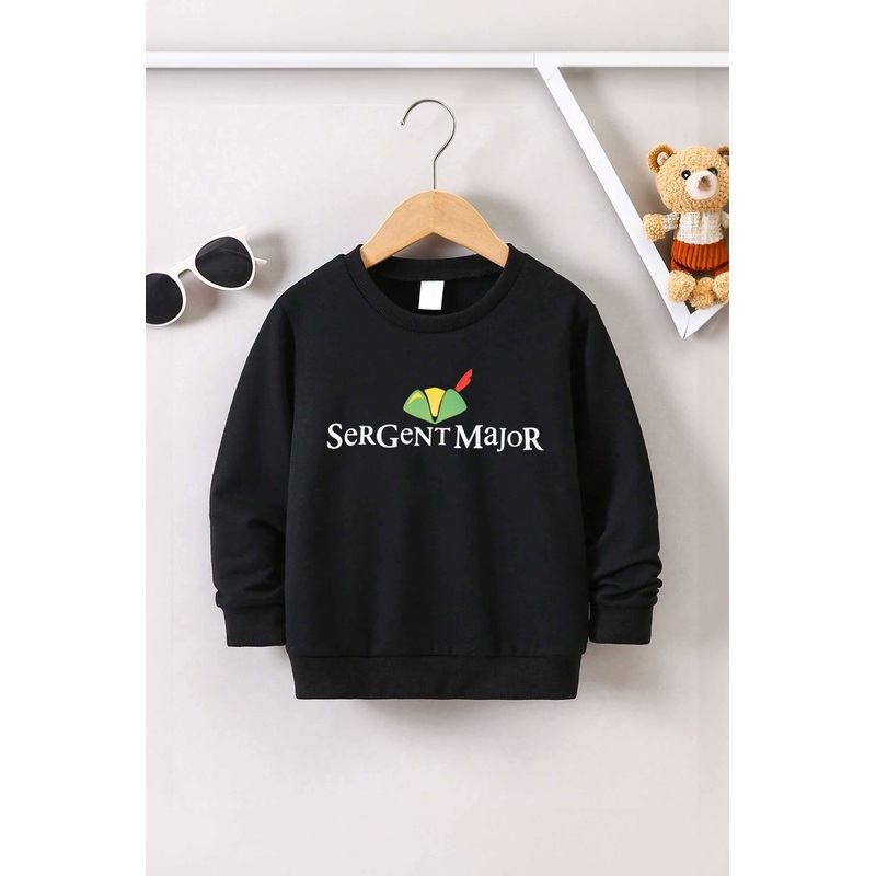 Rabbit Skins Boy’s Sergent Major Printed Fleece Sweat Shirt