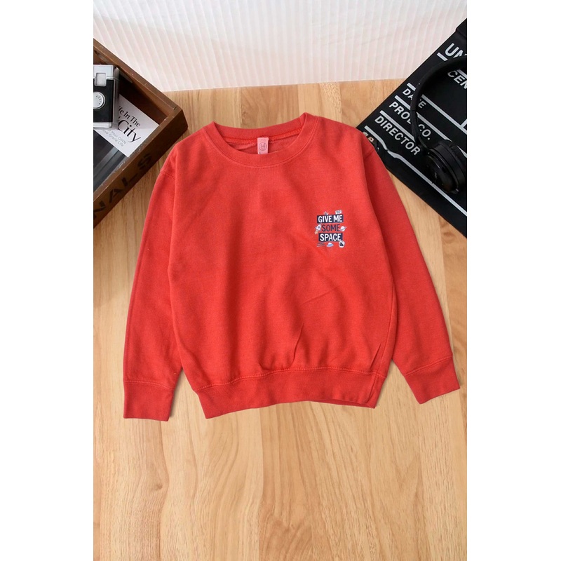 Rabbit Skins Kid’s Give Me Some Space Printed Fleece Sweatshirt