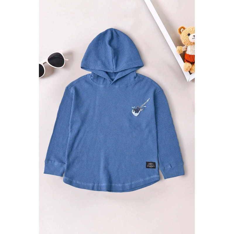 TH Boy’s Guitar Printed Pullover Hoodie